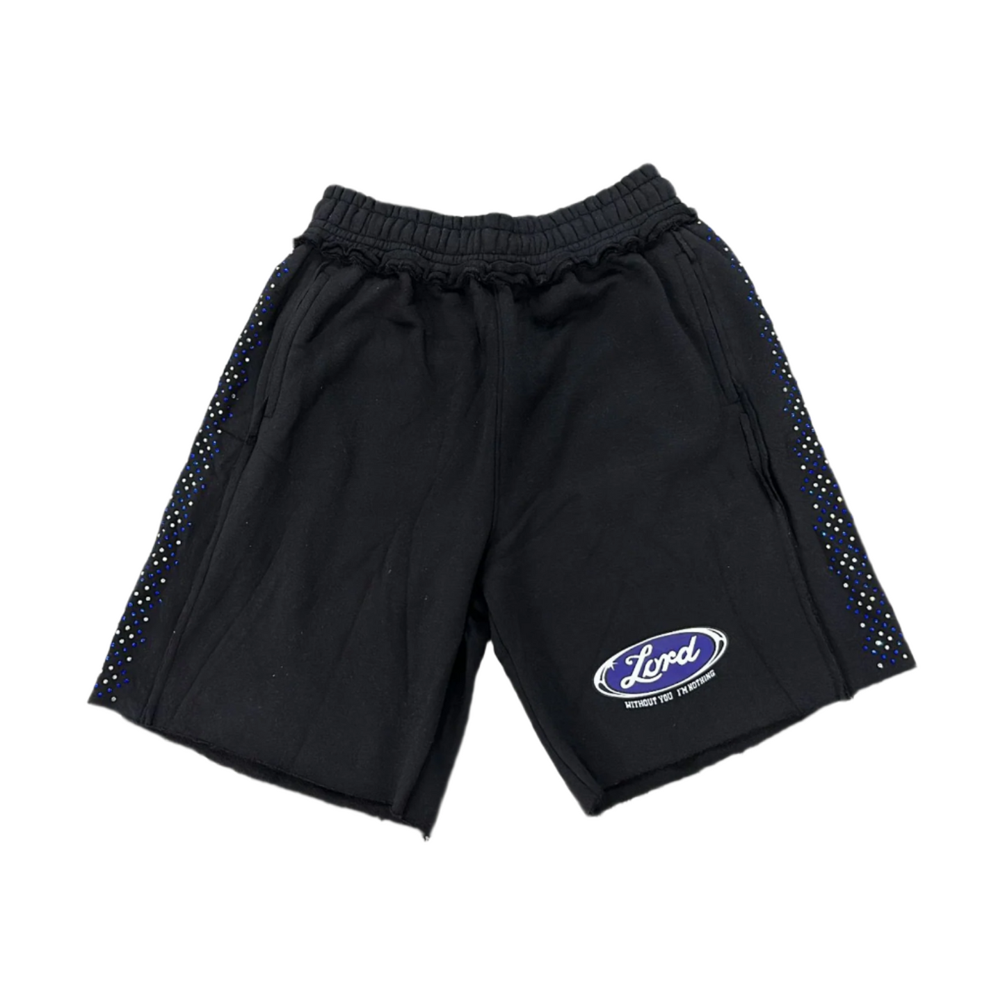 Rhinestone Holy Shorts (Black)