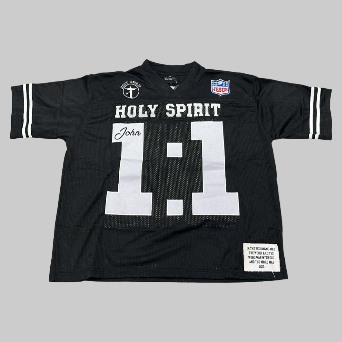 Holy Jersey (Black) - Holy Spirit Clothing Co.