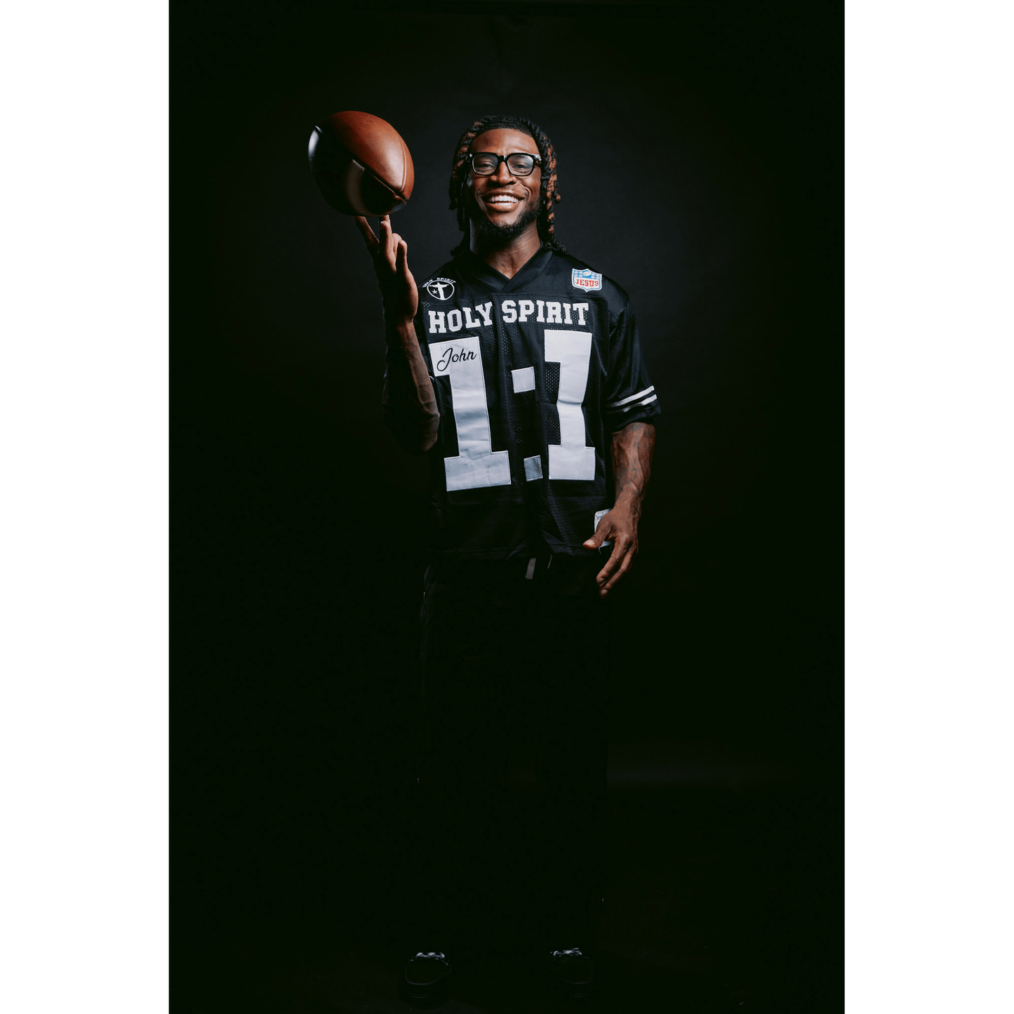 Holy Jersey (Black) - Holy Spirit Clothing Co.