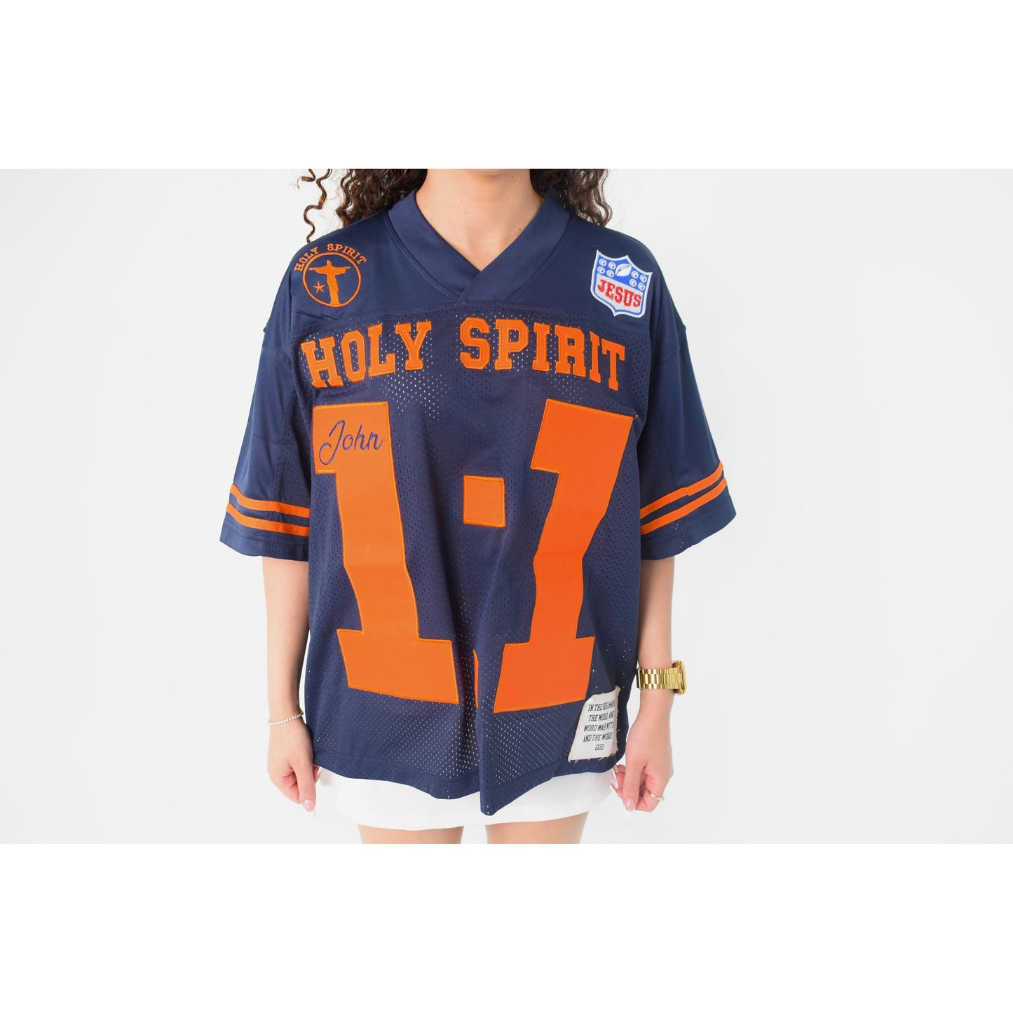 Holy Jersey (Navy) - Holy Spirit Clothing Co.