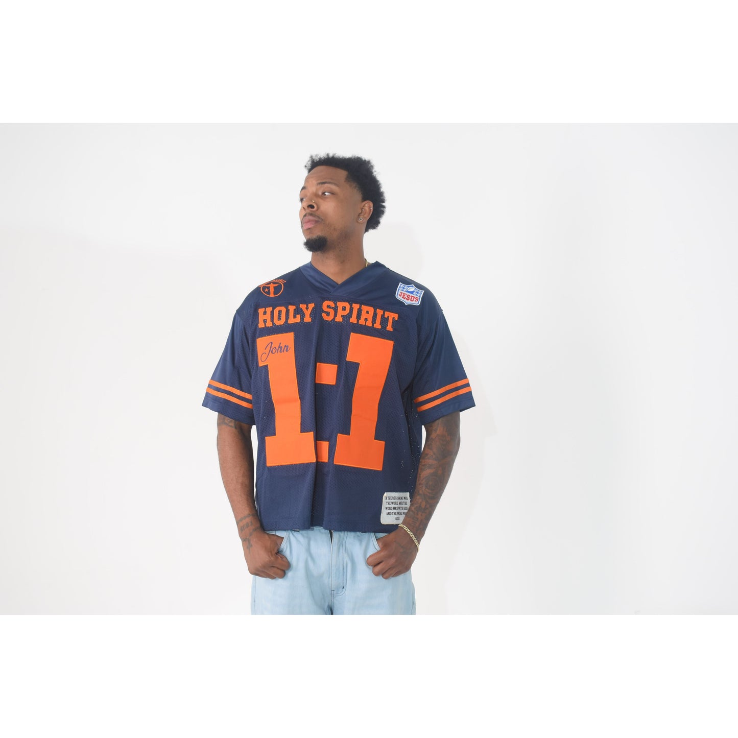 Holy Jersey (Navy) - Holy Spirit Clothing Co.