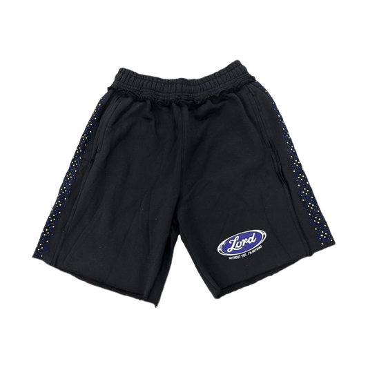 Rhinestone Holy Shorts (Black)