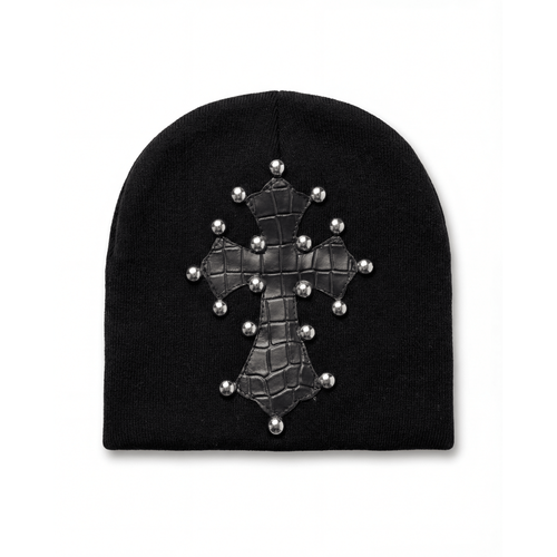 Black Studded Beanie - Holy Spirit Clothing Co.