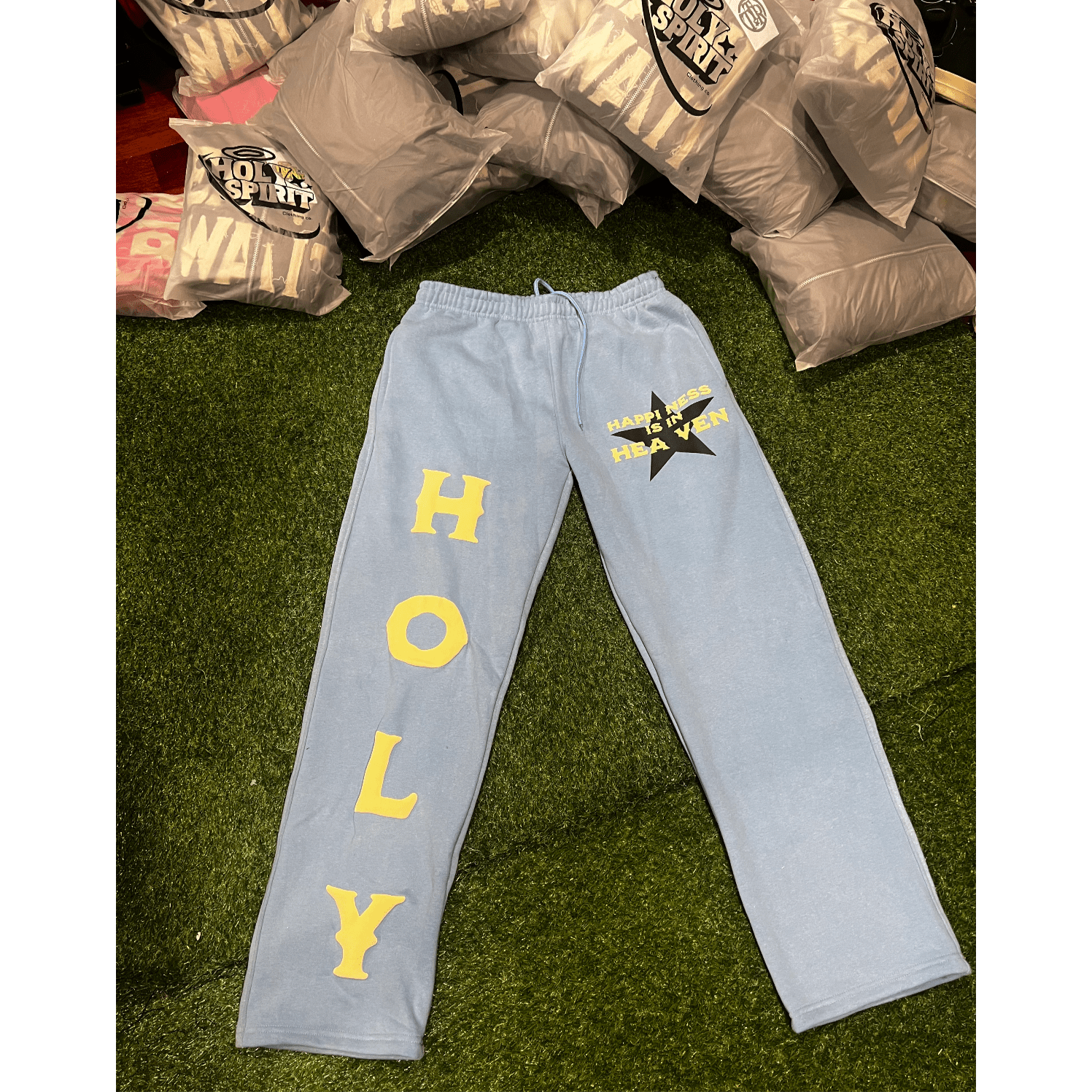 Happiness is in Heaven Sweatpants - Holy Spirit Clothing Co.