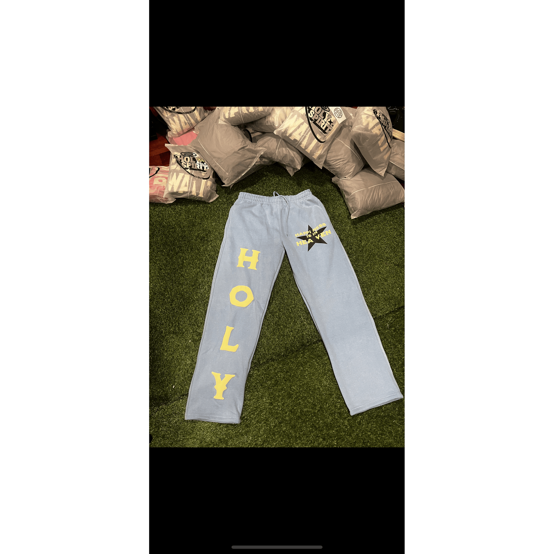 Happiness is in Heaven Sweatpants - Holy Spirit Clothing Co.