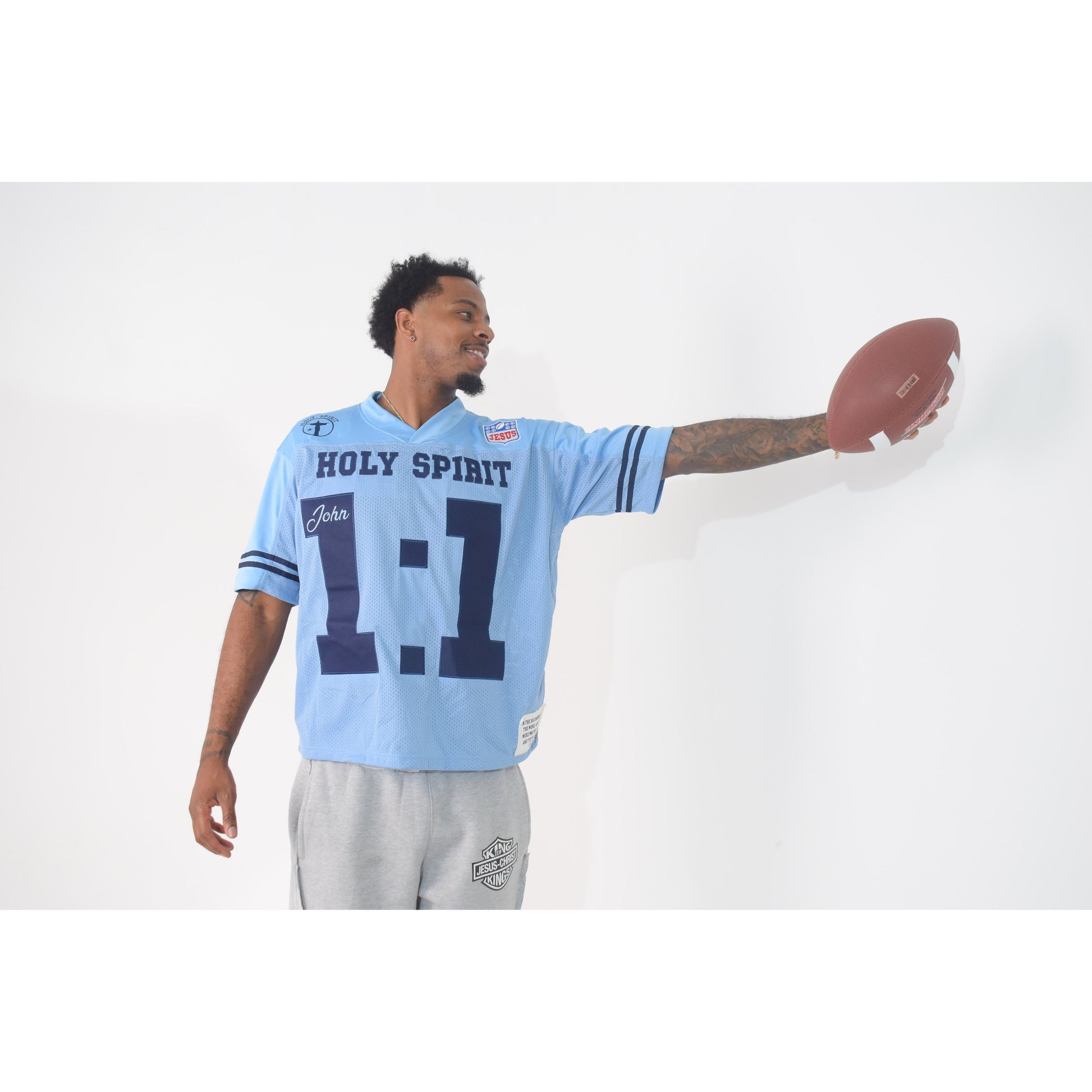 Holy Jersey (Baby Blue) - Holy Spirit Clothing Co.