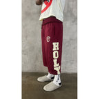 Holy Long Shorts (Maroon) - Holy Spirit Clothing Co.