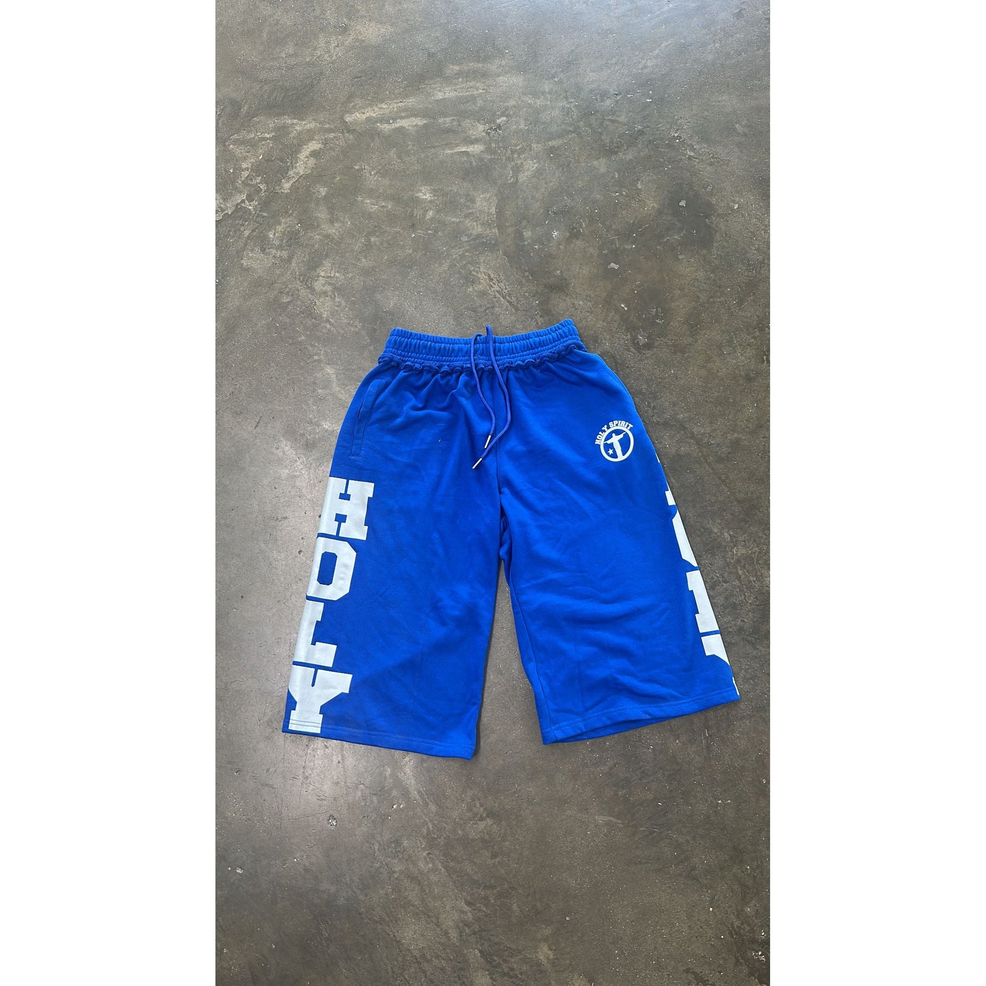 Holy Long Shorts (Royal) - Holy Spirit Clothing Co.