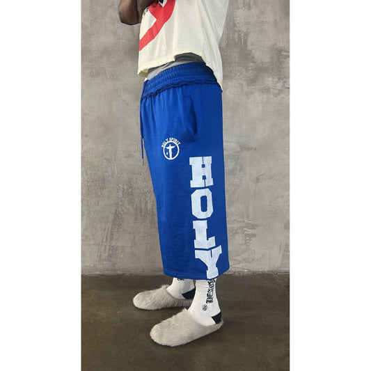 Holy Long Shorts (Royal) - Holy Spirit Clothing Co.