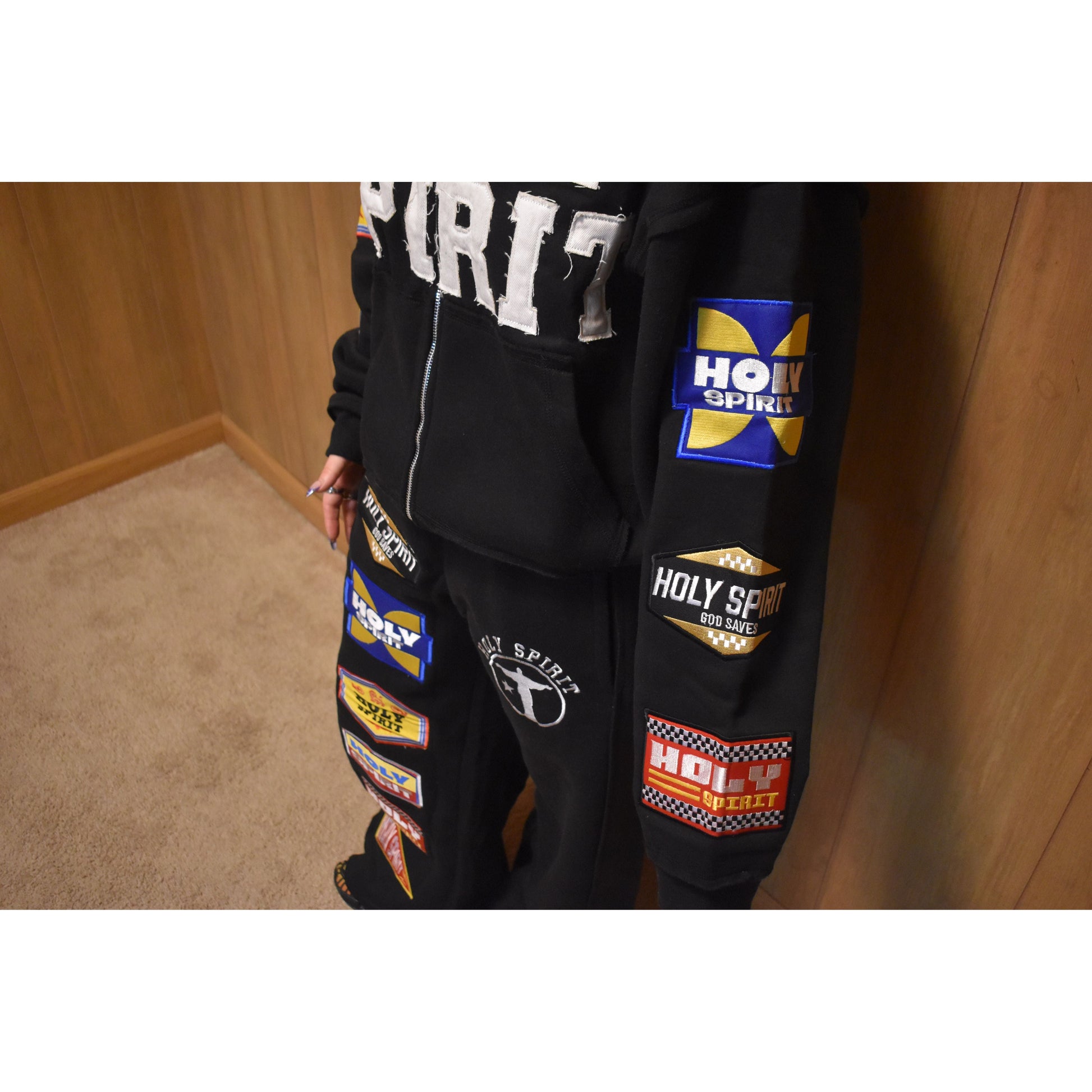 Holy Spirit Patchwork Hoodie - Holy Spirit Clothing Co.