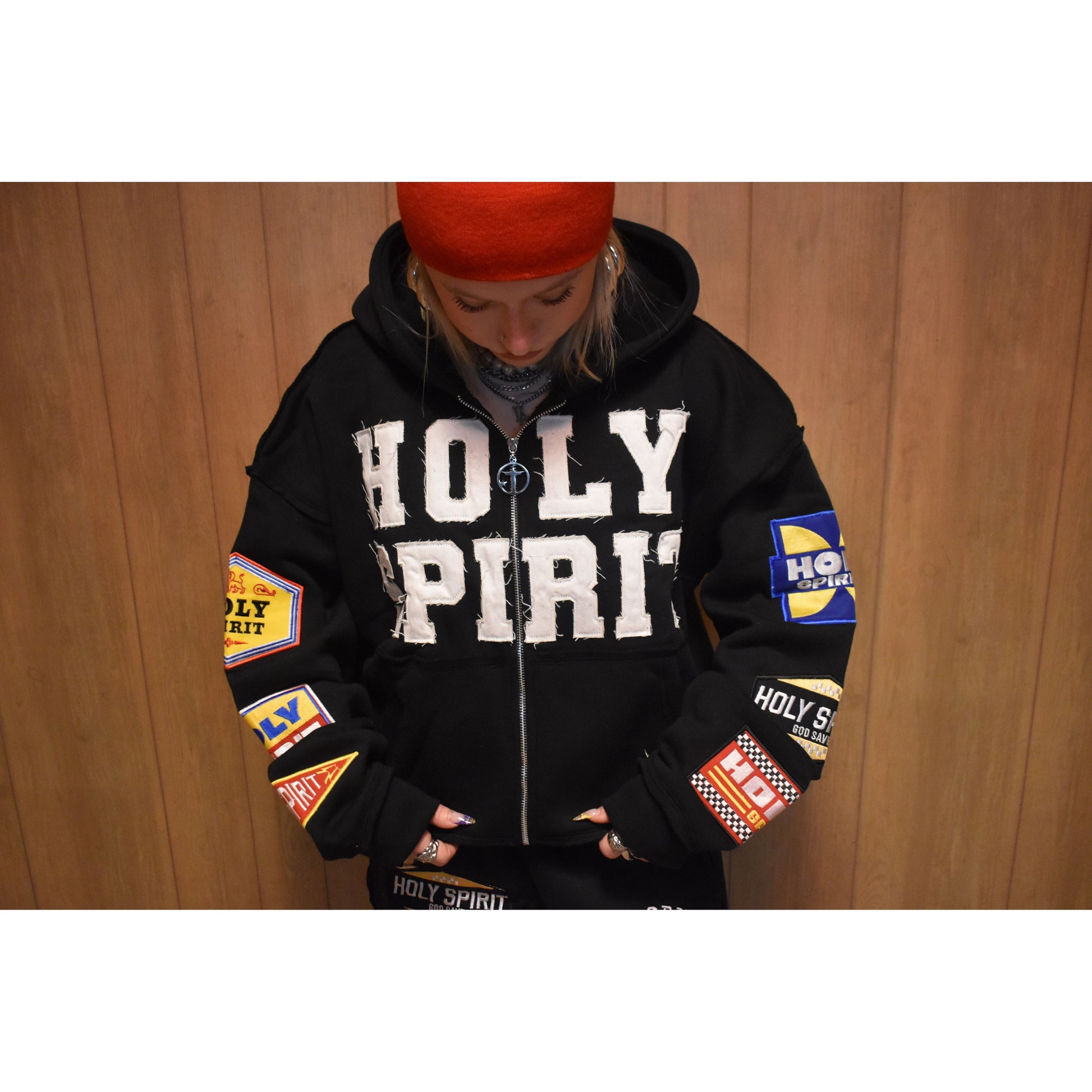 Holy Spirit Patchwork Hoodie - Holy Spirit Clothing Co.