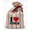 I Love Jesus (Coffee) Tie Beanie - Holy Spirit Clothing Co.