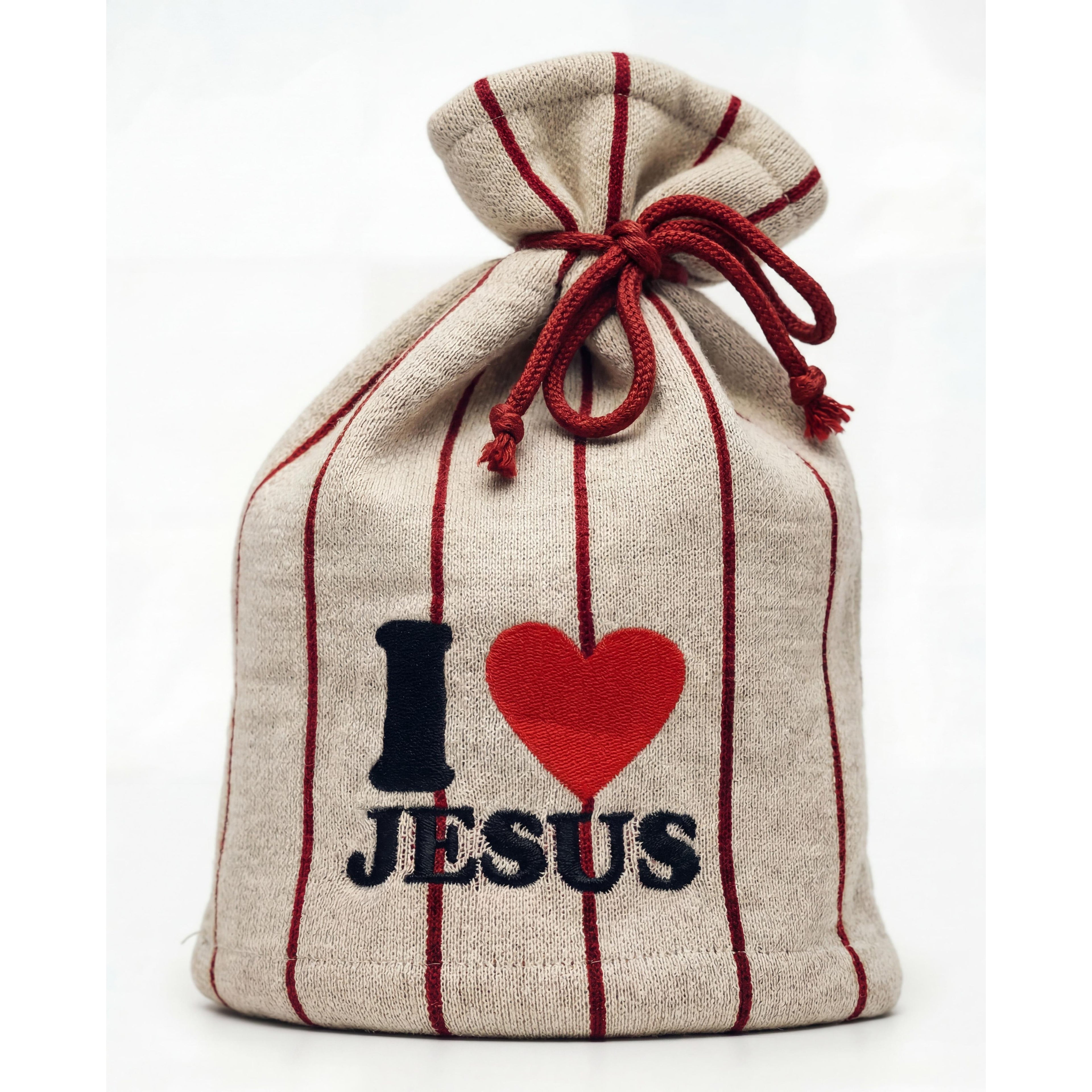 I Love Jesus (Coffee) Tie Beanie - Holy Spirit Clothing Co.