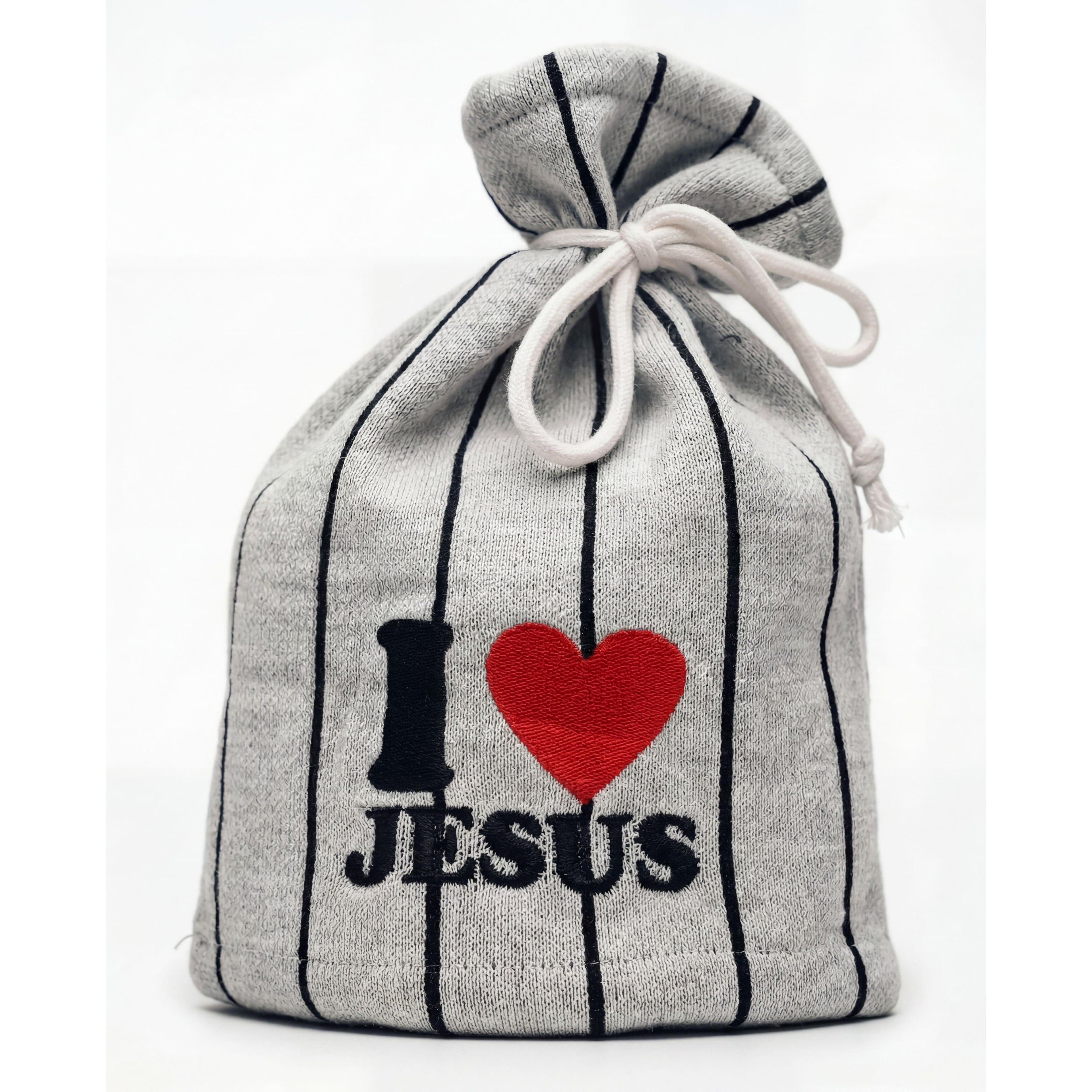 I Love Jesus (Oreo) Tie Beanie - Holy Spirit Clothing Co.