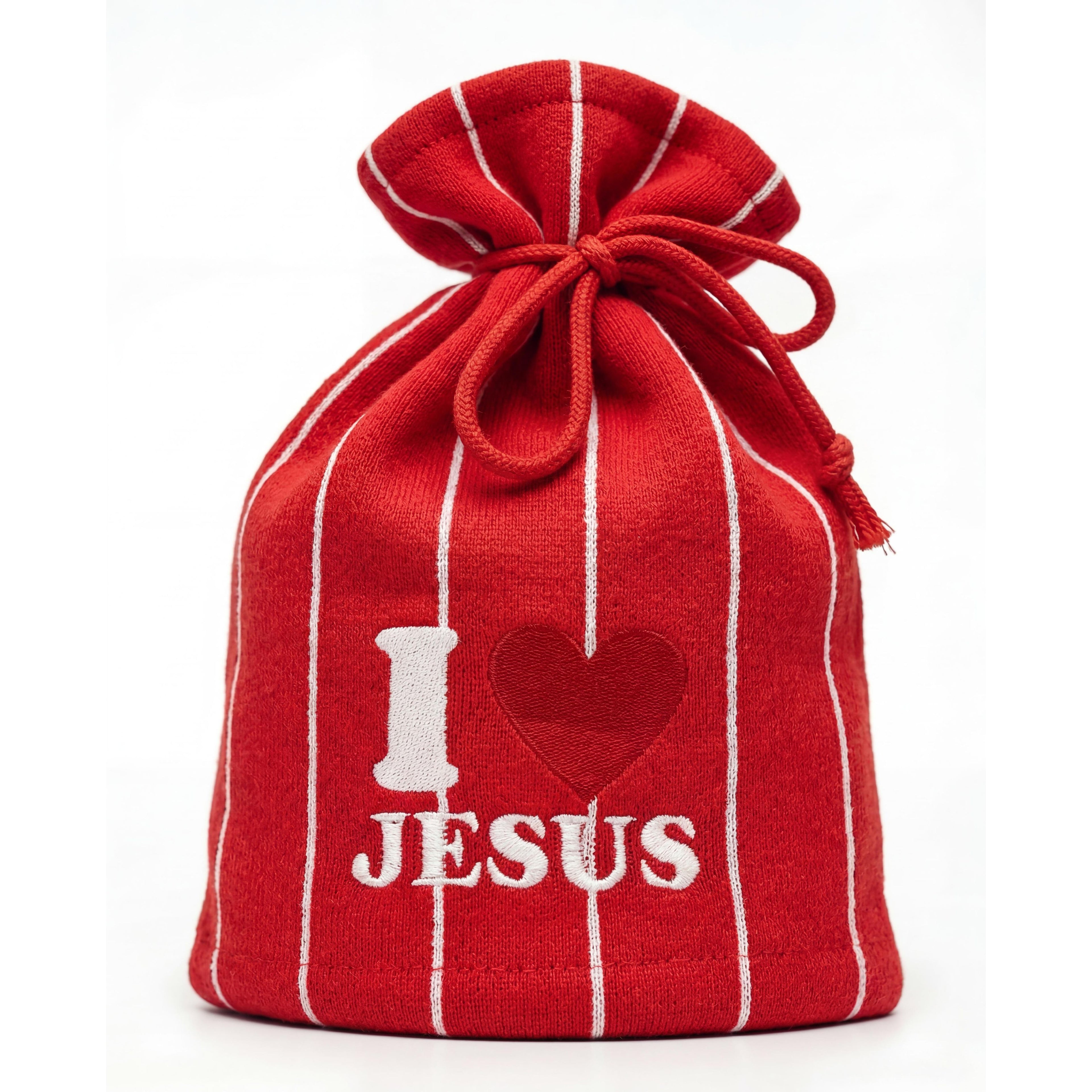 I Love Jesus (Peppermint) Tie Beanie - Holy Spirit Clothing Co.