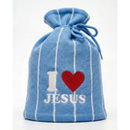 I Love Jesus (Sky) Tie Beanie - Holy Spirit Clothing Co.