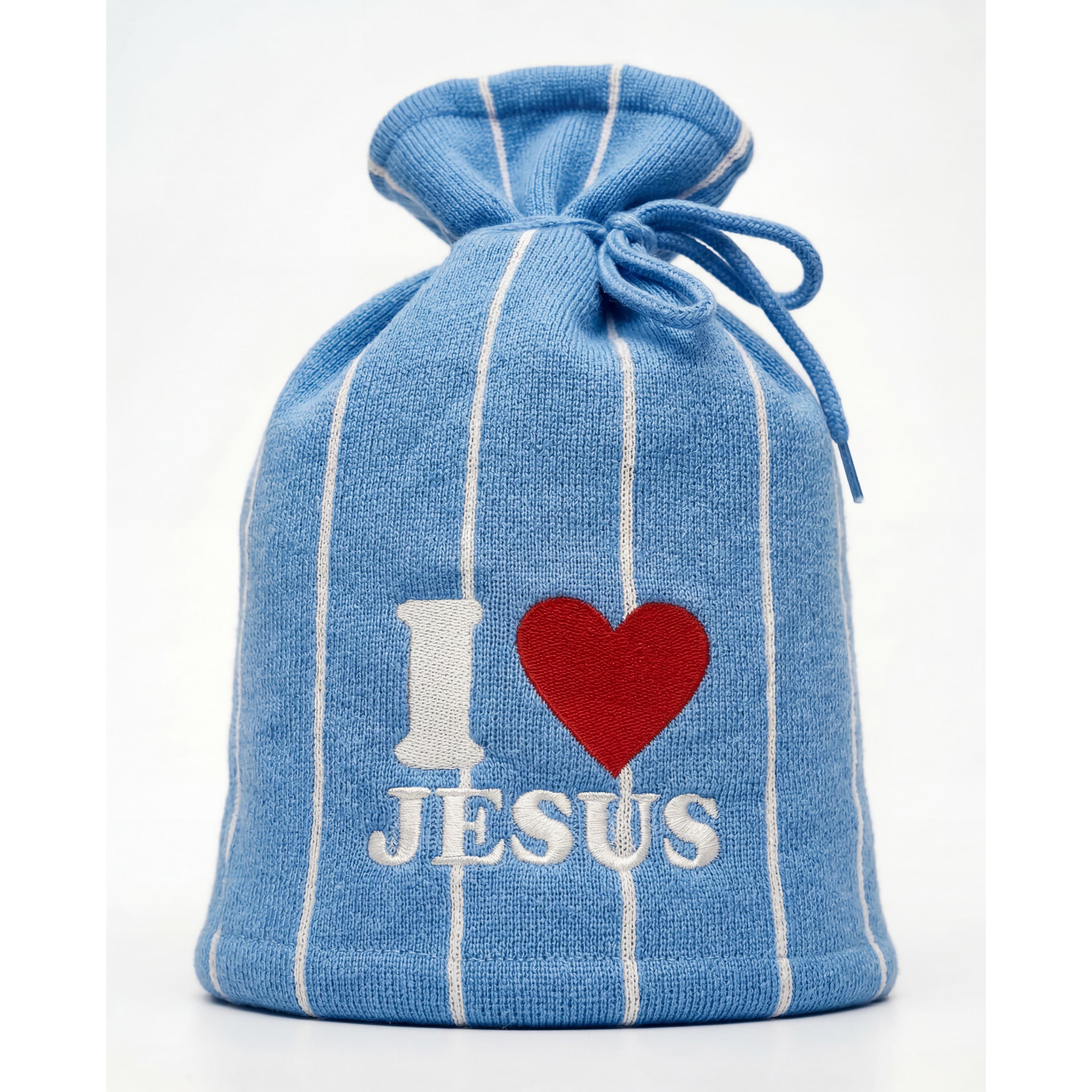 I Love Jesus (Sky) Tie Beanie - Holy Spirit Clothing Co.