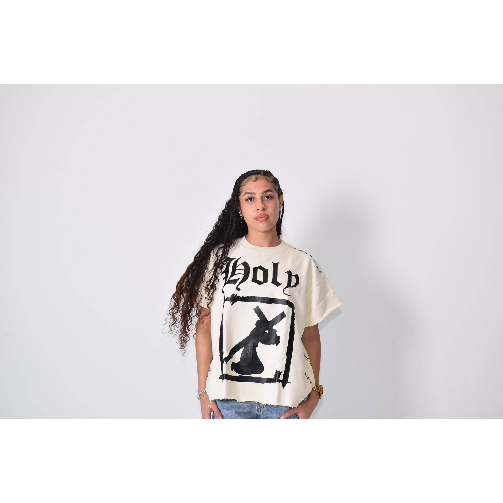 Jesus Lives Forever Cut Off - Holy Spirit Clothing Co.