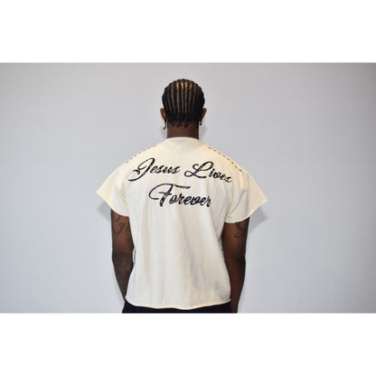 Jesus Lives Forever Cut Off - Holy Spirit Clothing Co.