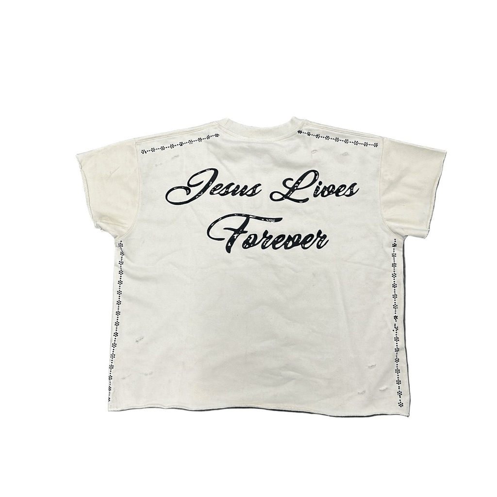 Jesus Lives Forever Cut Off - Holy Spirit Clothing Co.