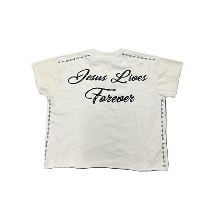 Jesus Lives Forever Cut Off - Holy Spirit Clothing Co.