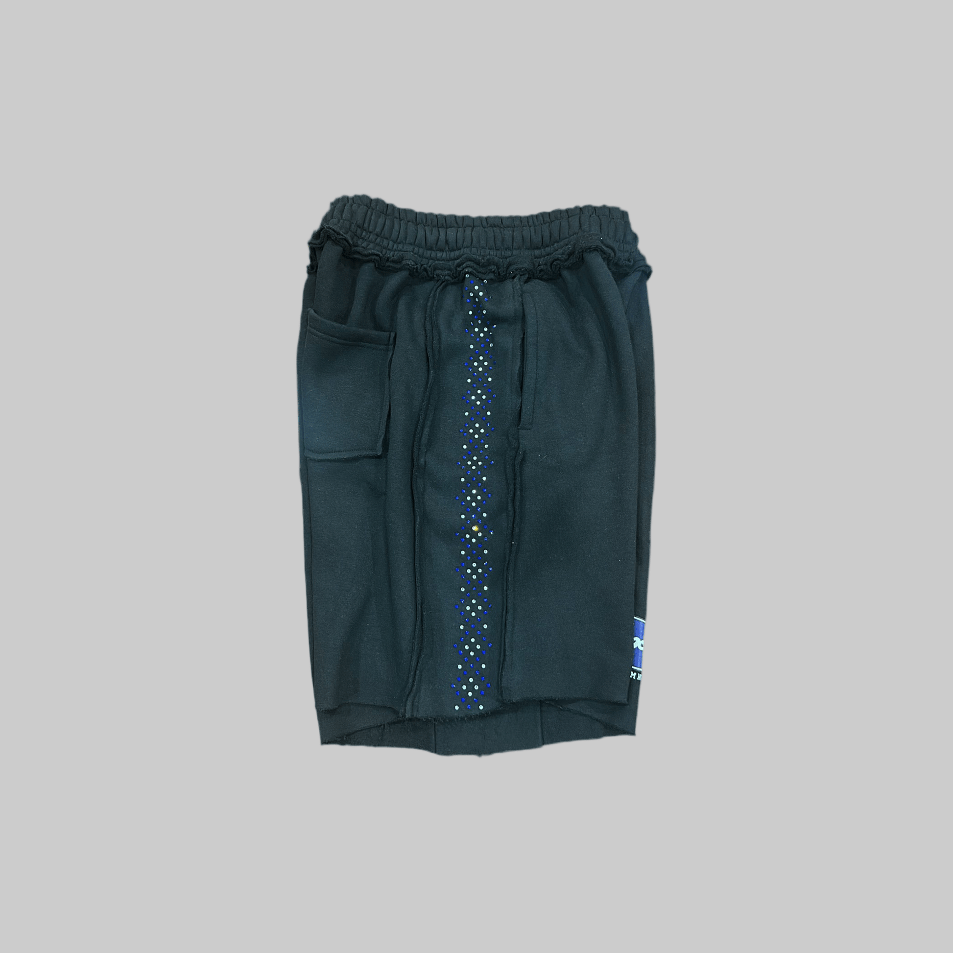 Rhinestone Holy Shorts (Black) - Holy Spirit Clothing Co.