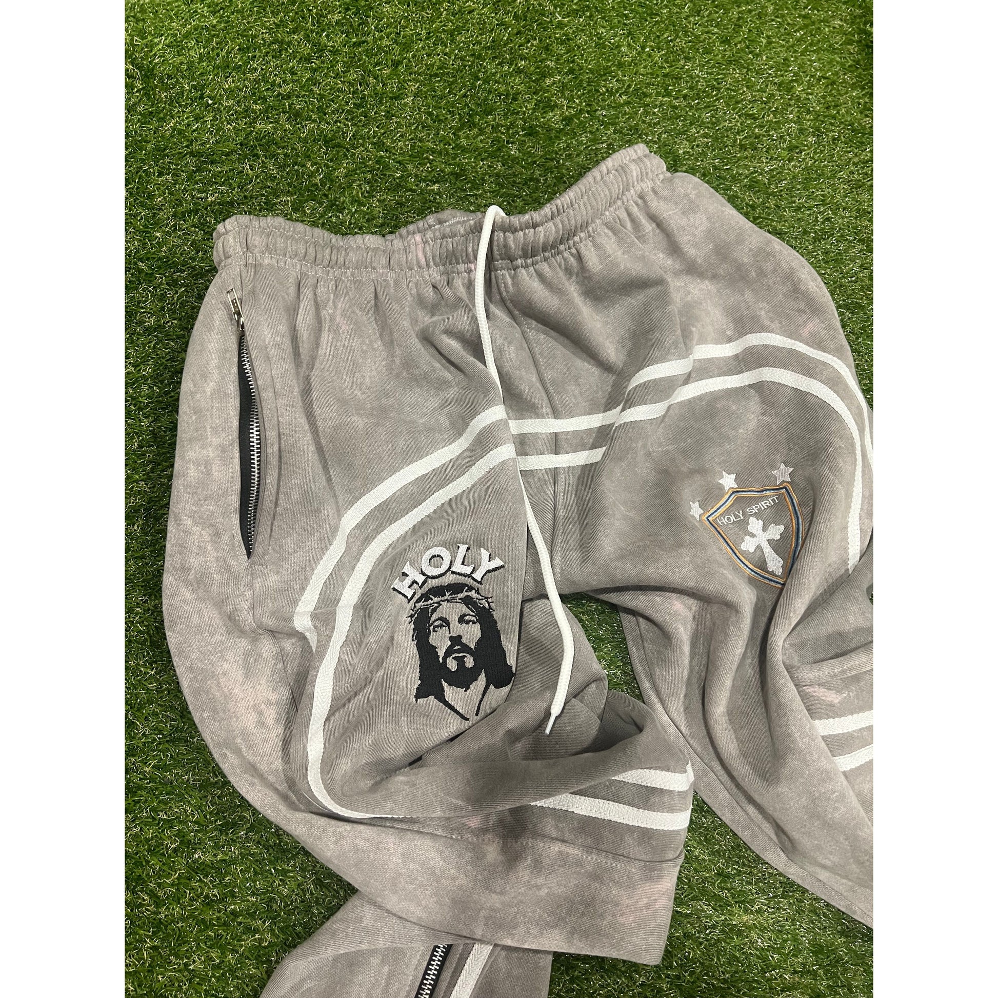 Washed Holy Flare Sweats - Holy Spirit Clothing Co.