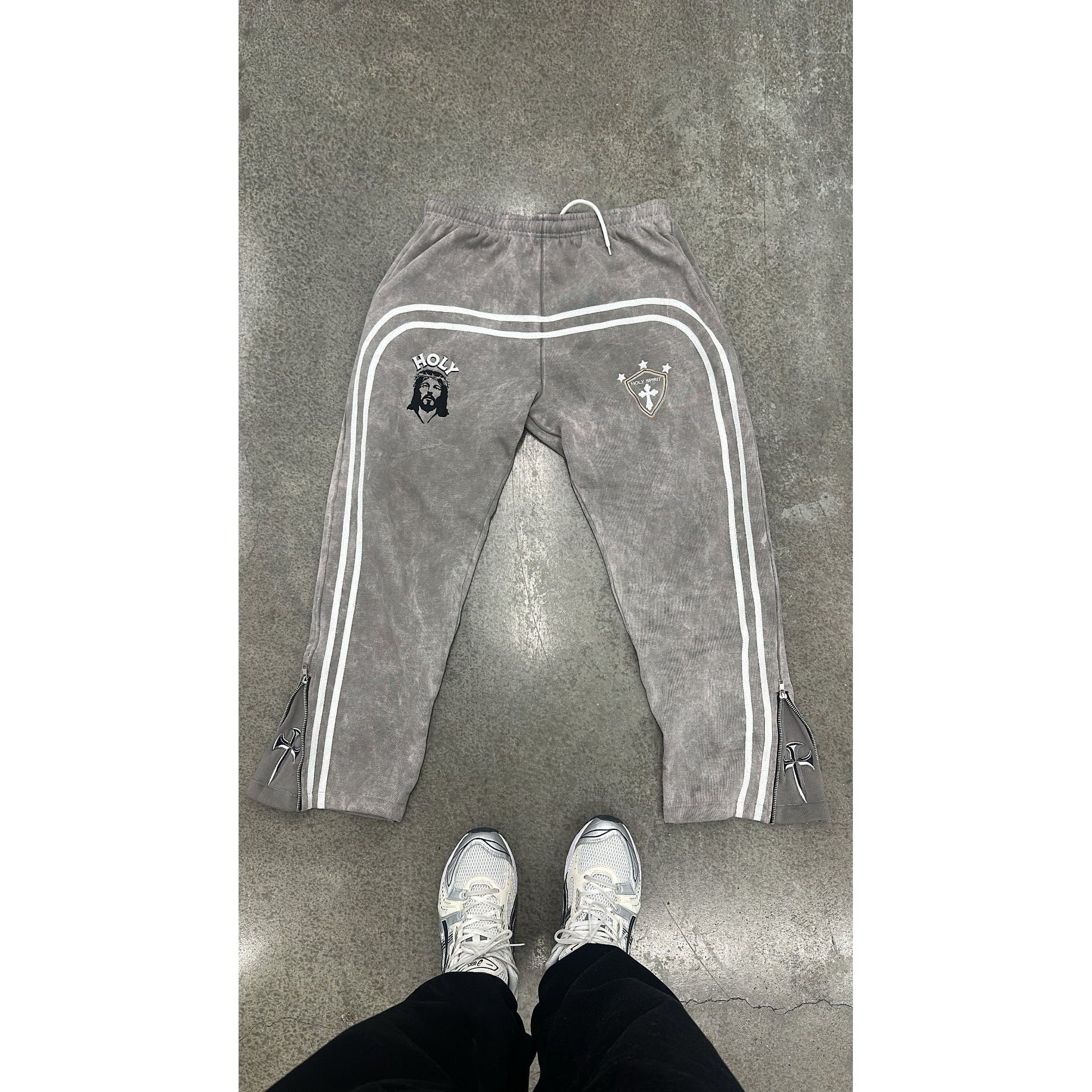 Washed Holy Flare Sweats - Holy Spirit Clothing Co.